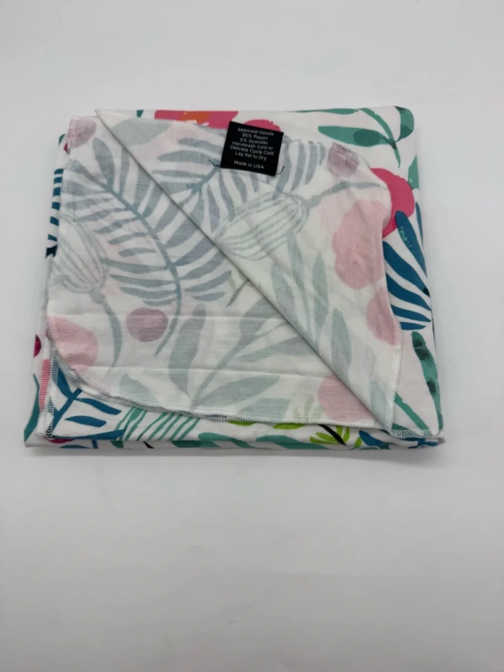 Milkmaid Goods Bamboo Swaddle Blanket in Floral Design